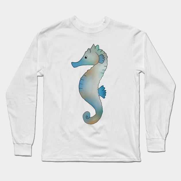 Seepferd Long Sleeve T-Shirt by Blumchen